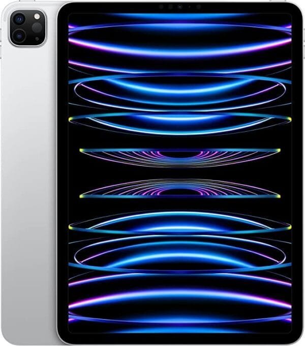 Apple iPad Pro 11-inch (4th Generation)_ with M2 chip, Liquid Retina Display, 128GB, Wi-Fi 6E, 12MP front_12MP and 10MP Back Cameras, Face ID, All-Day Battery Life – Silver iPad Pro
