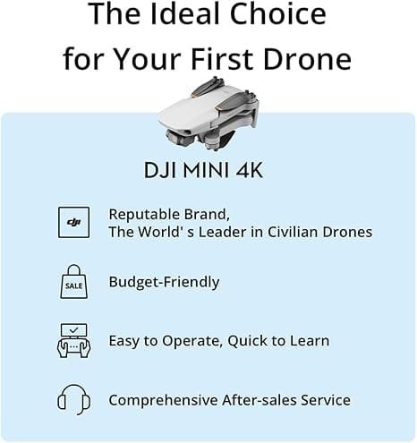 DJI Mini 4K, Drone with 4K UHD Camera for Adults
